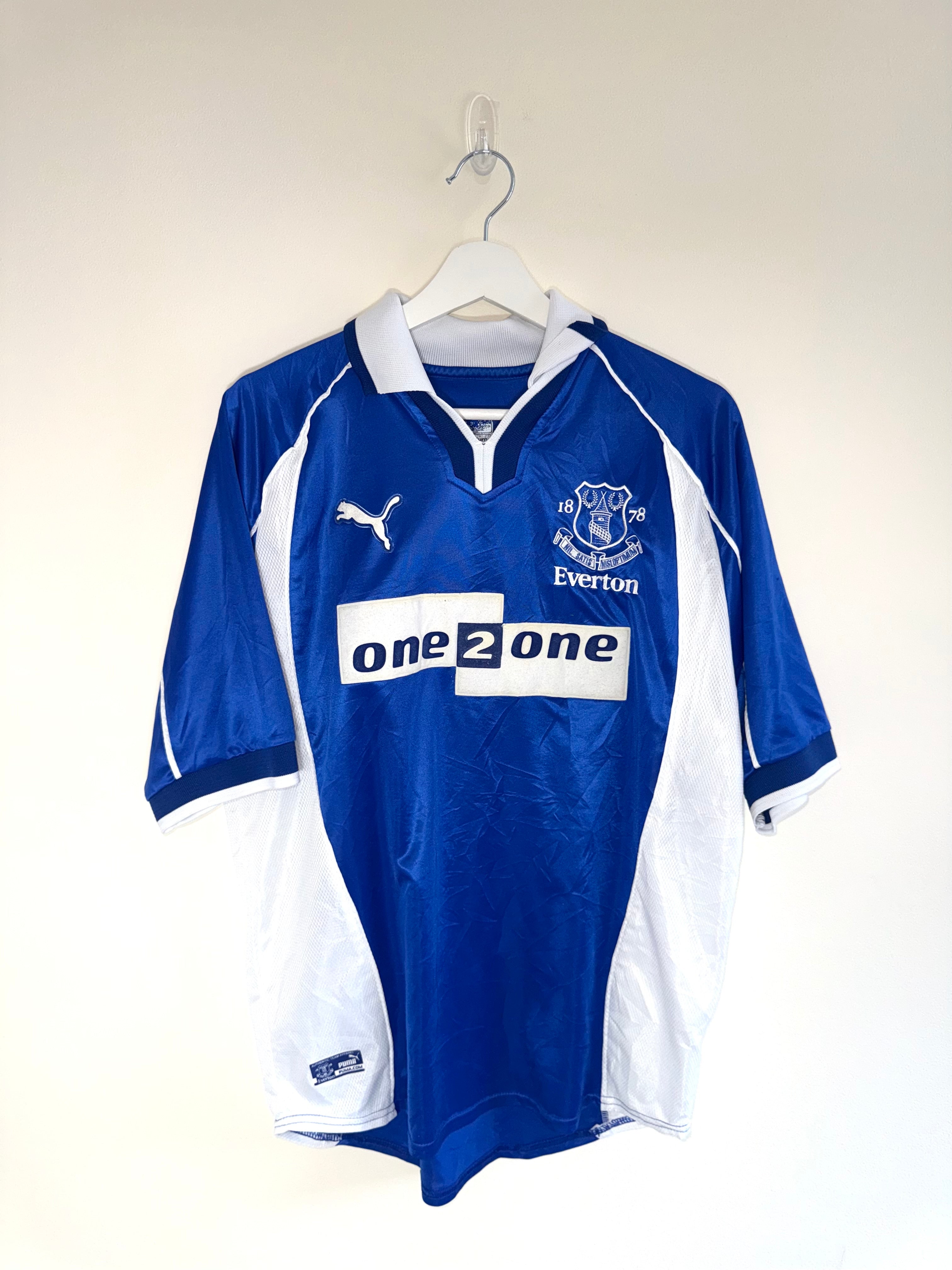 Everton 2000/02 Home Shirt M (8/10)