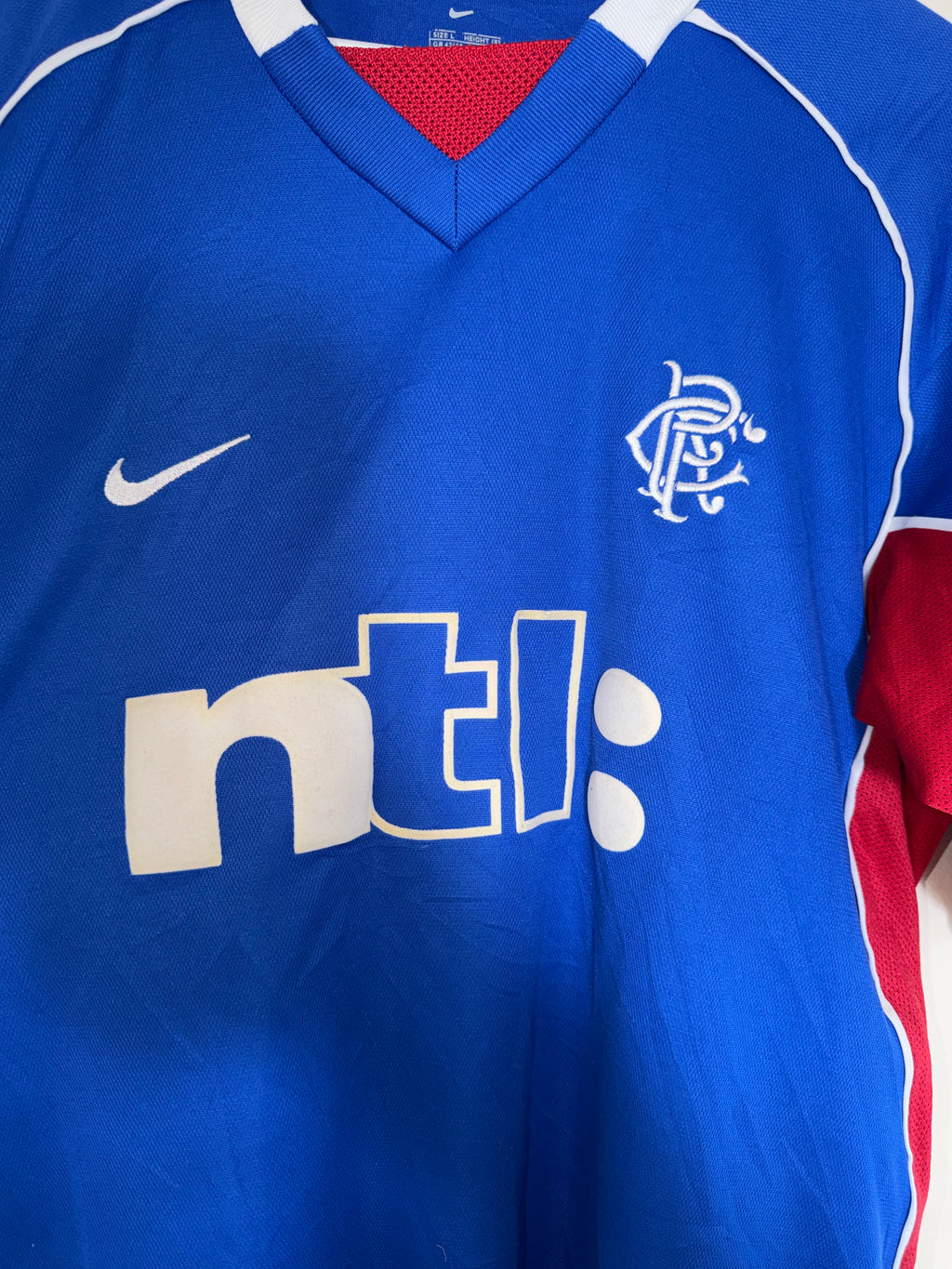Rangers 2001/02 Home Shirt L (9/10)