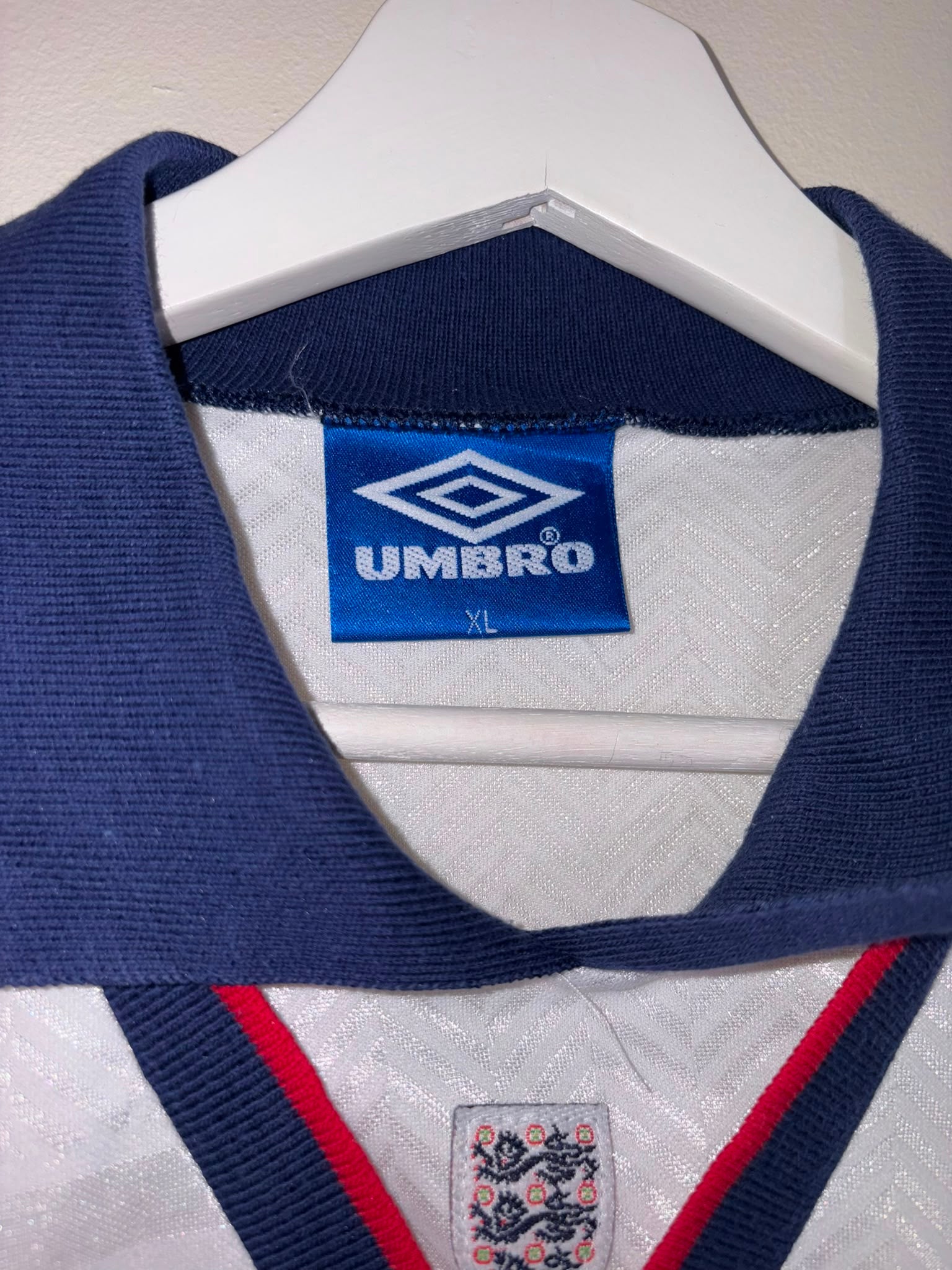 England 1994/96 Home Shirt XL (8/10)