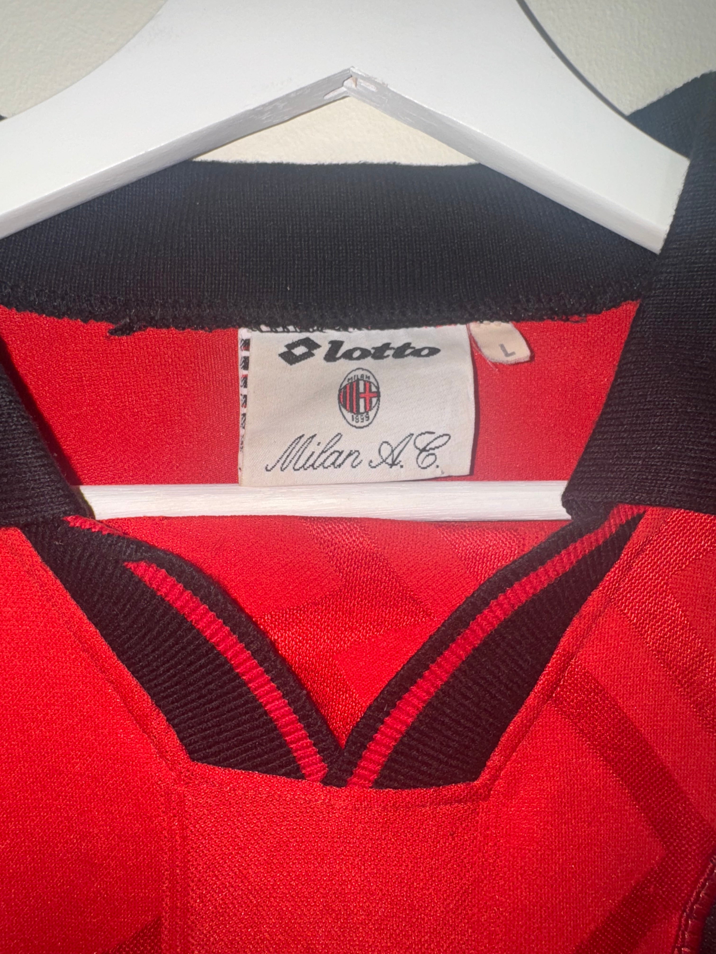 AC Milan 1996/97 4th Football Shirt Lotto Large