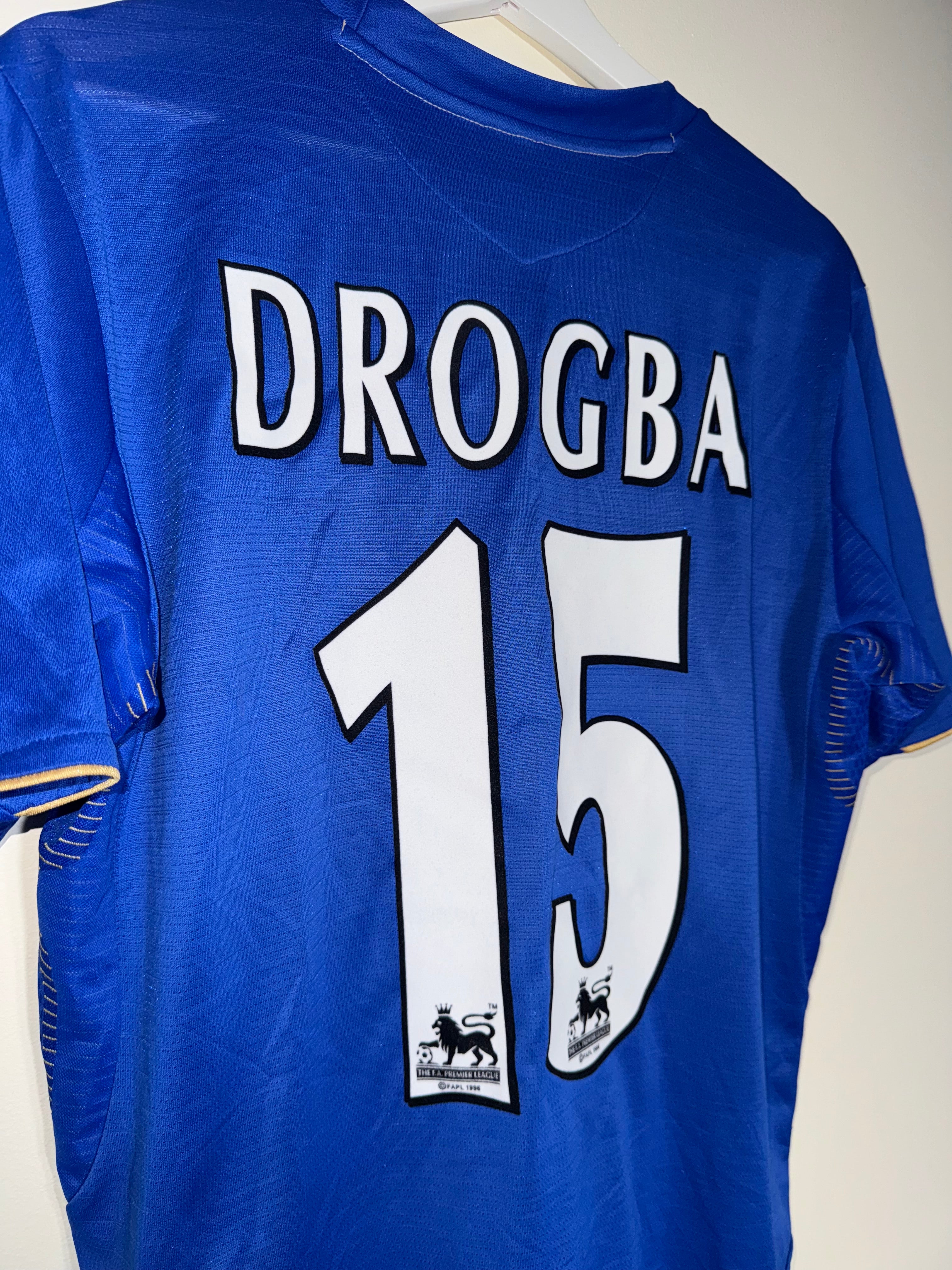 Chelsea 2005/06 Centenary Home Football Shirt *DROGBA* (7/10) M