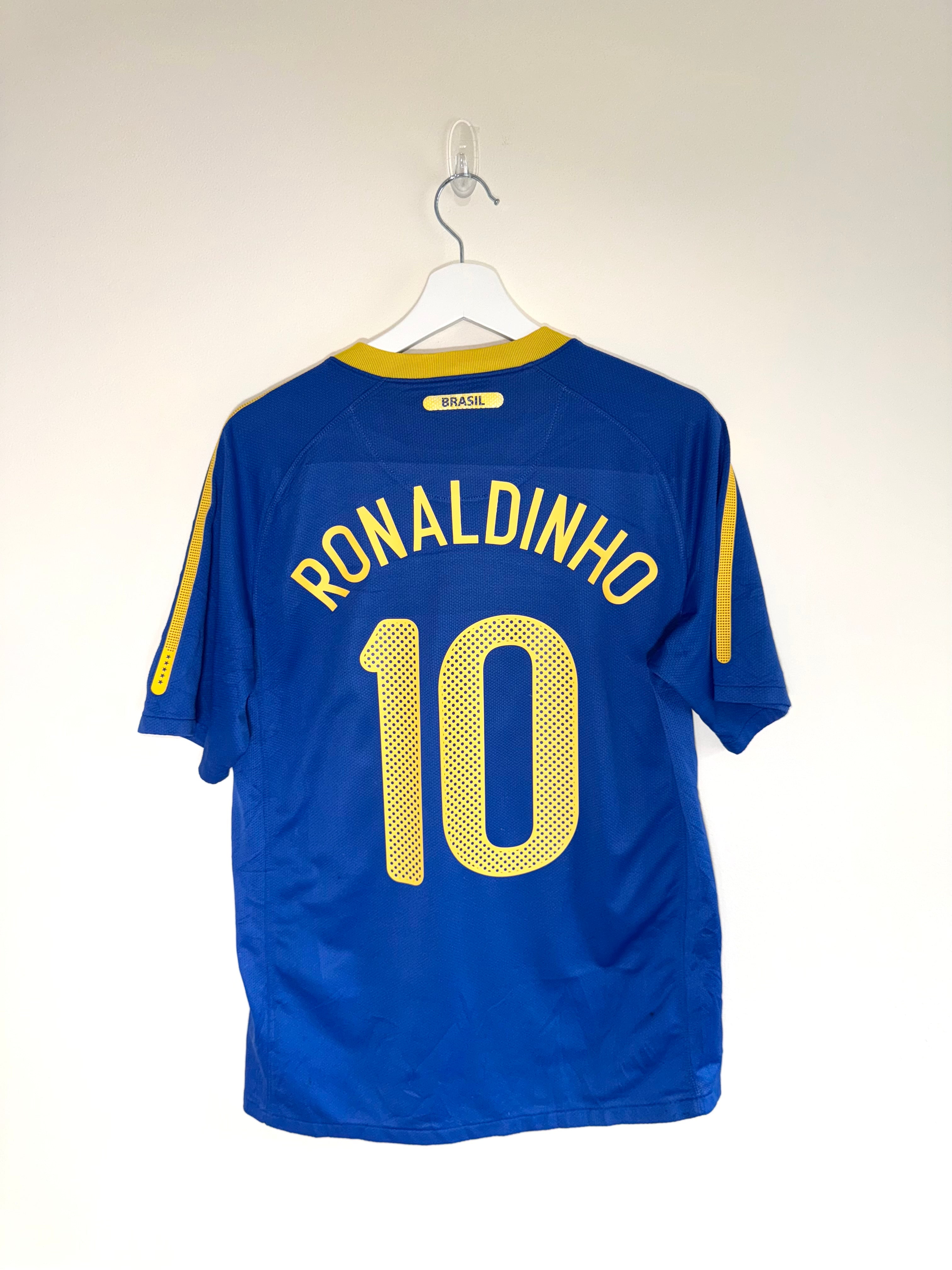 Brazil 2010/12 Away Shirt *RONALDINHO* M (7/10)