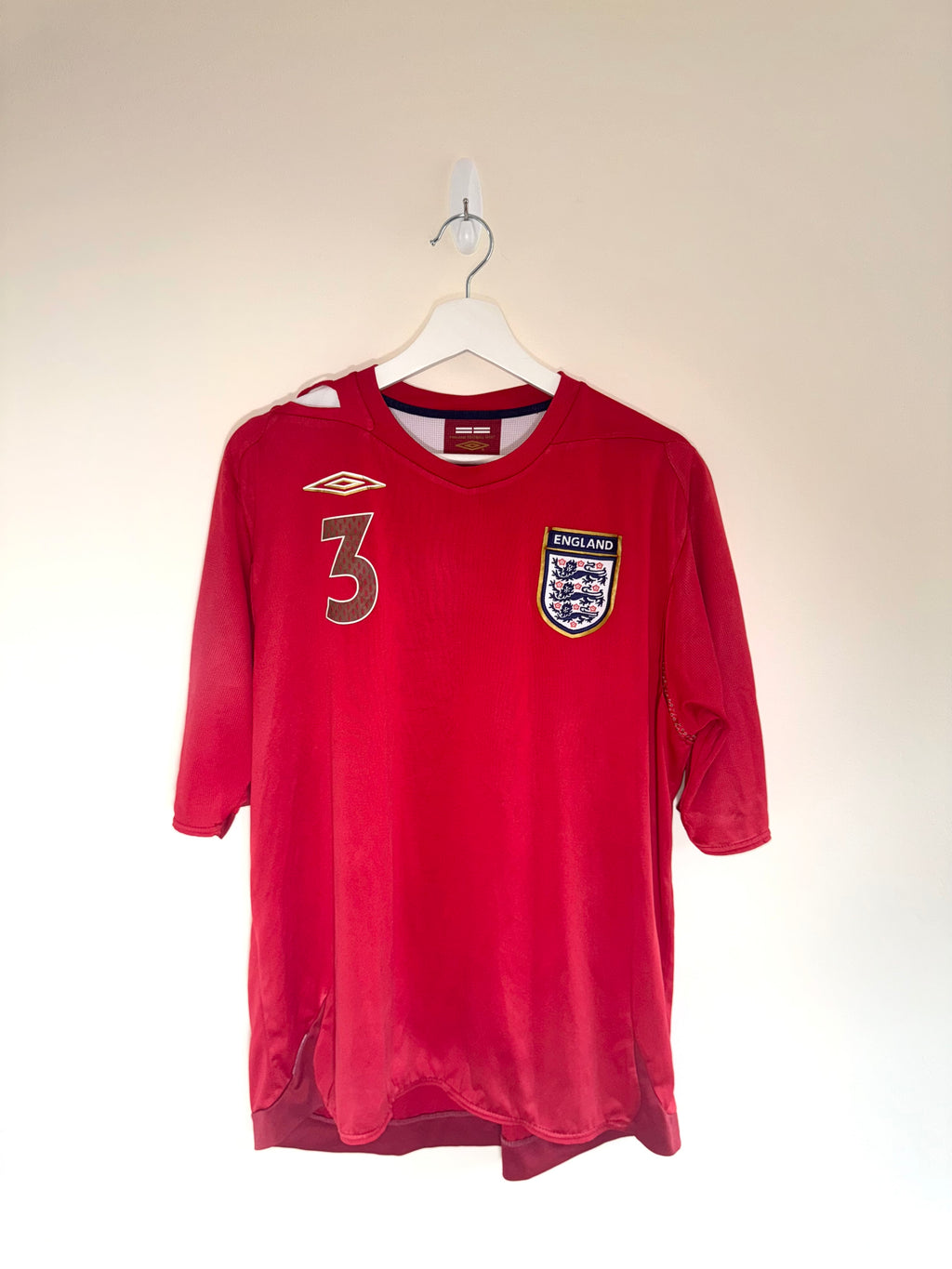 England 2006/08 Home Shirt *COLE* XL