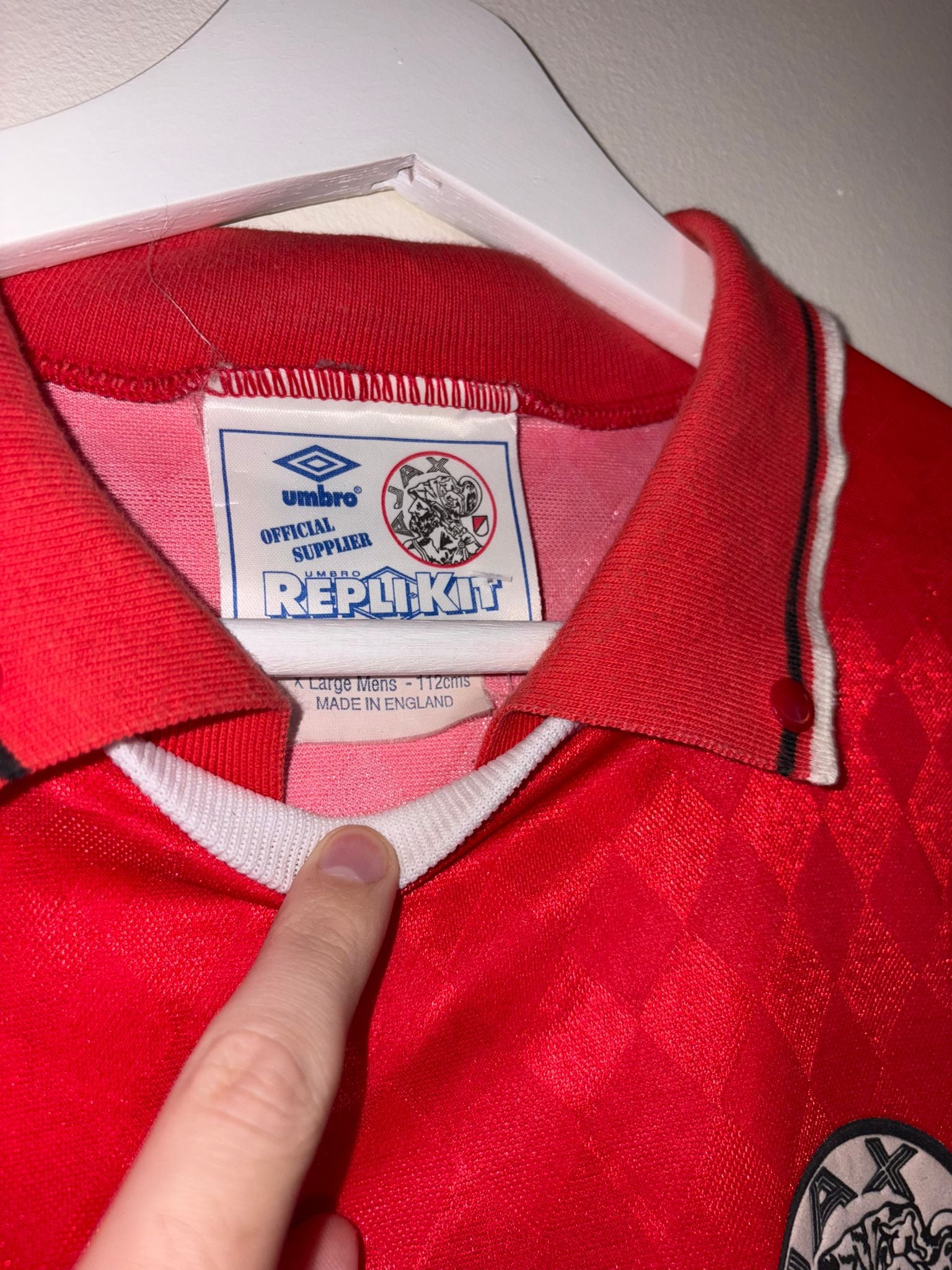 Ajax 1989/91 Home Football Shirt XL (9/10)