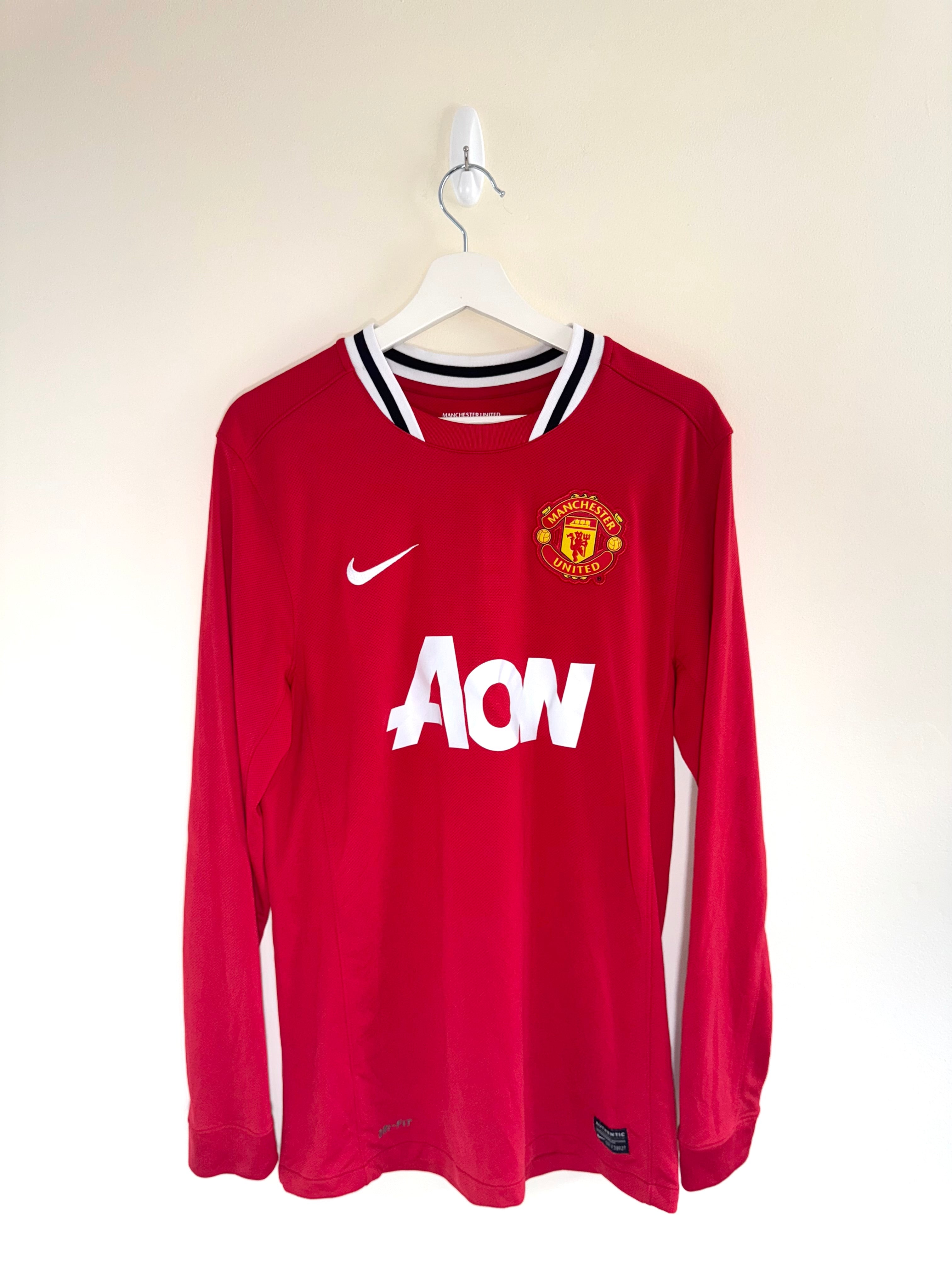 Manchester United 2011/12 Home Shirt L/S M