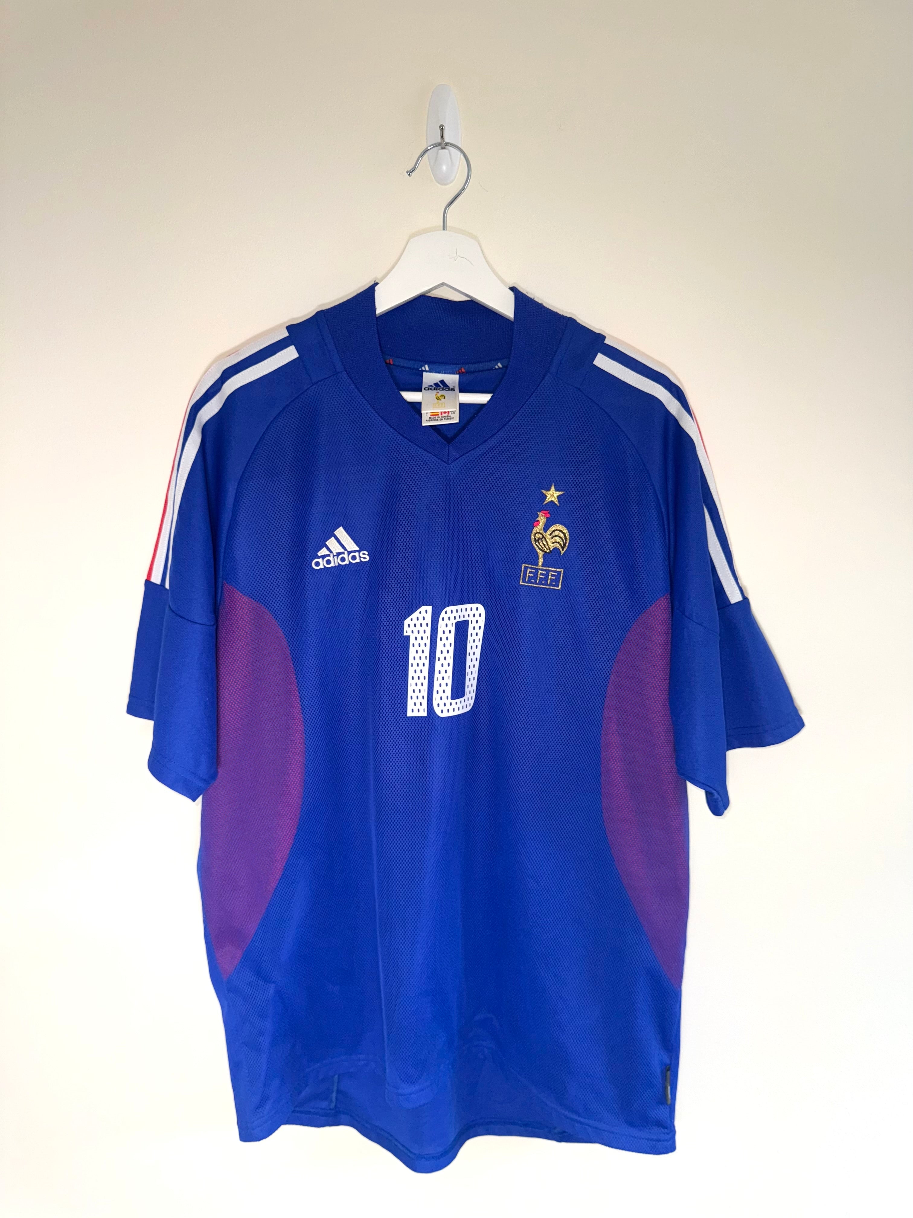 France 2002 Home Shirt *ZIDANE* L (8.5/10)