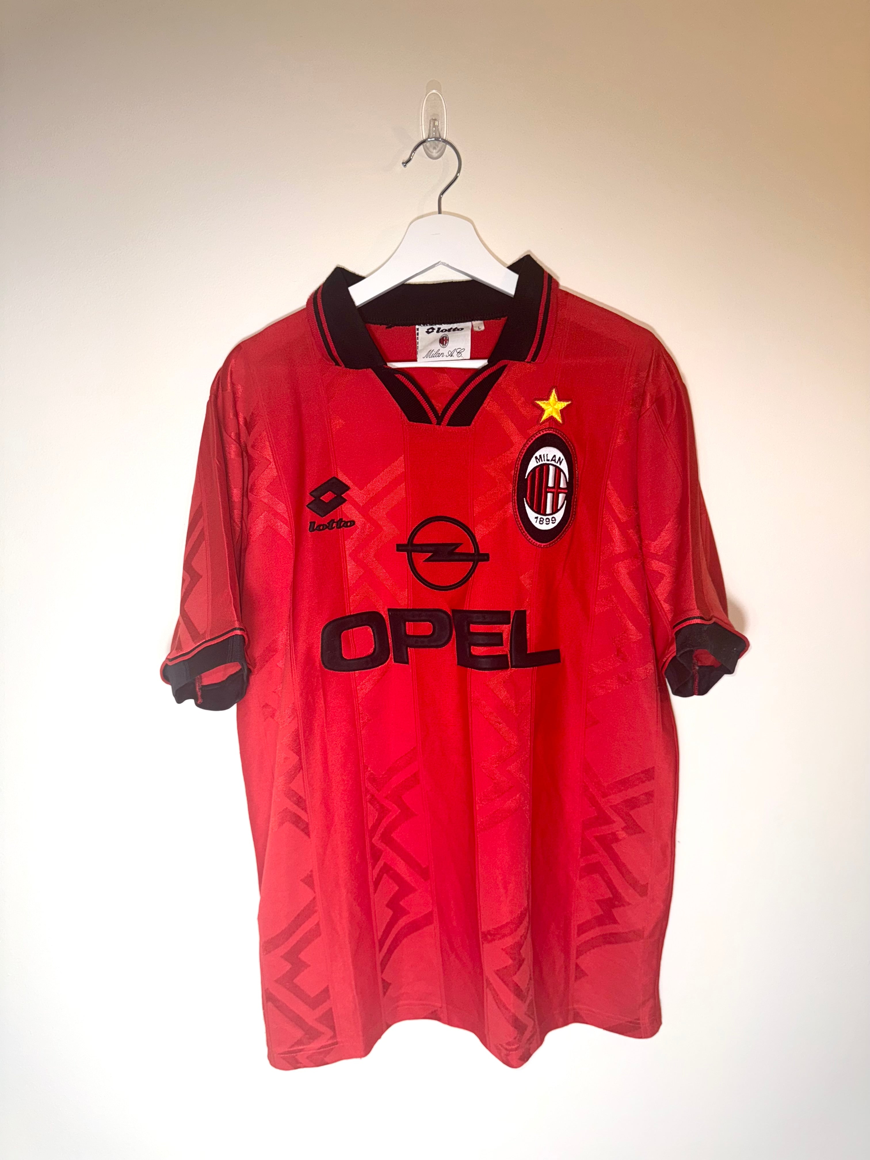 AC Milan 1996/97 4th Football Shirt Lotto Large