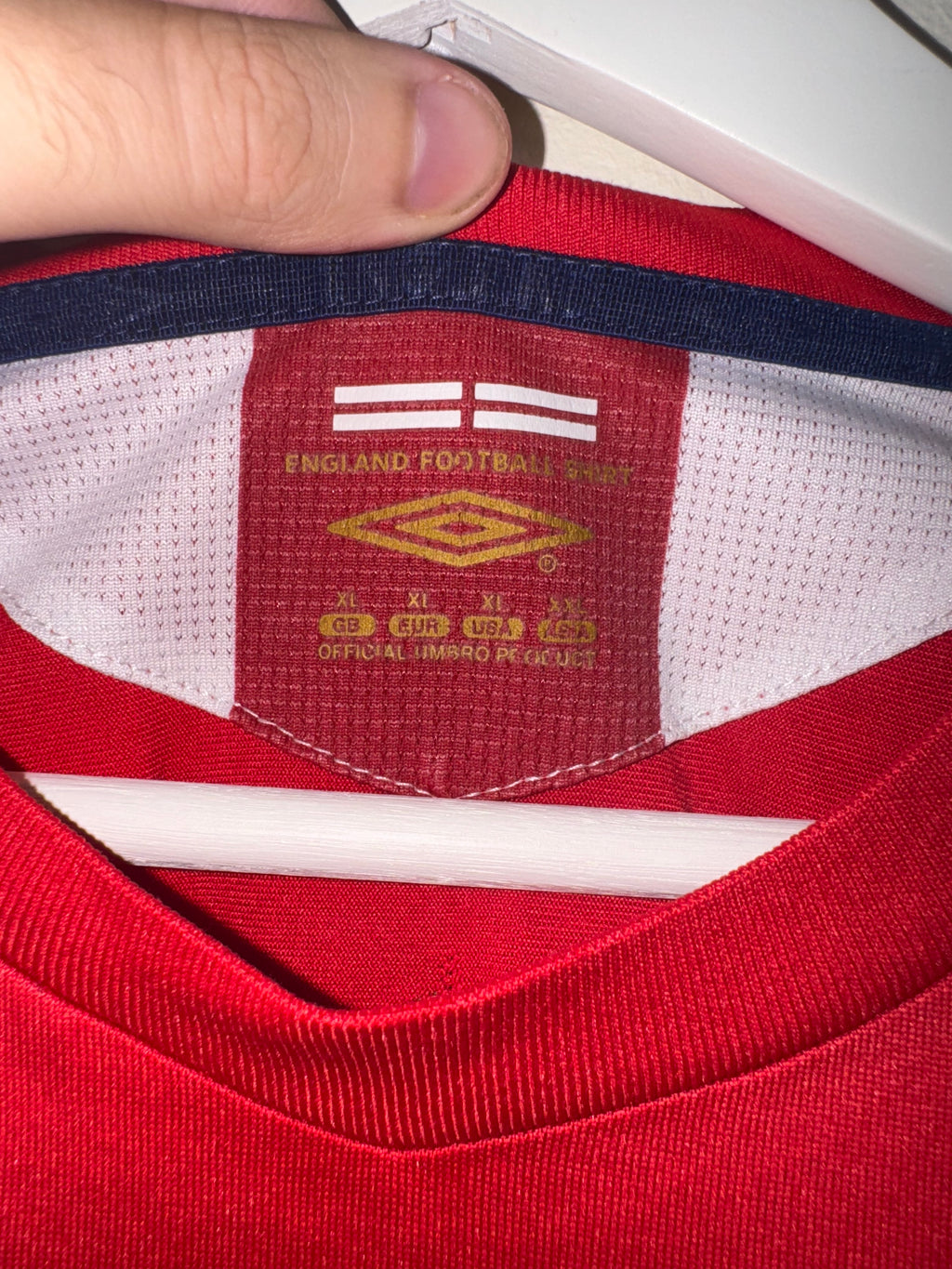 England 2006/08 Home Shirt *COLE* XL