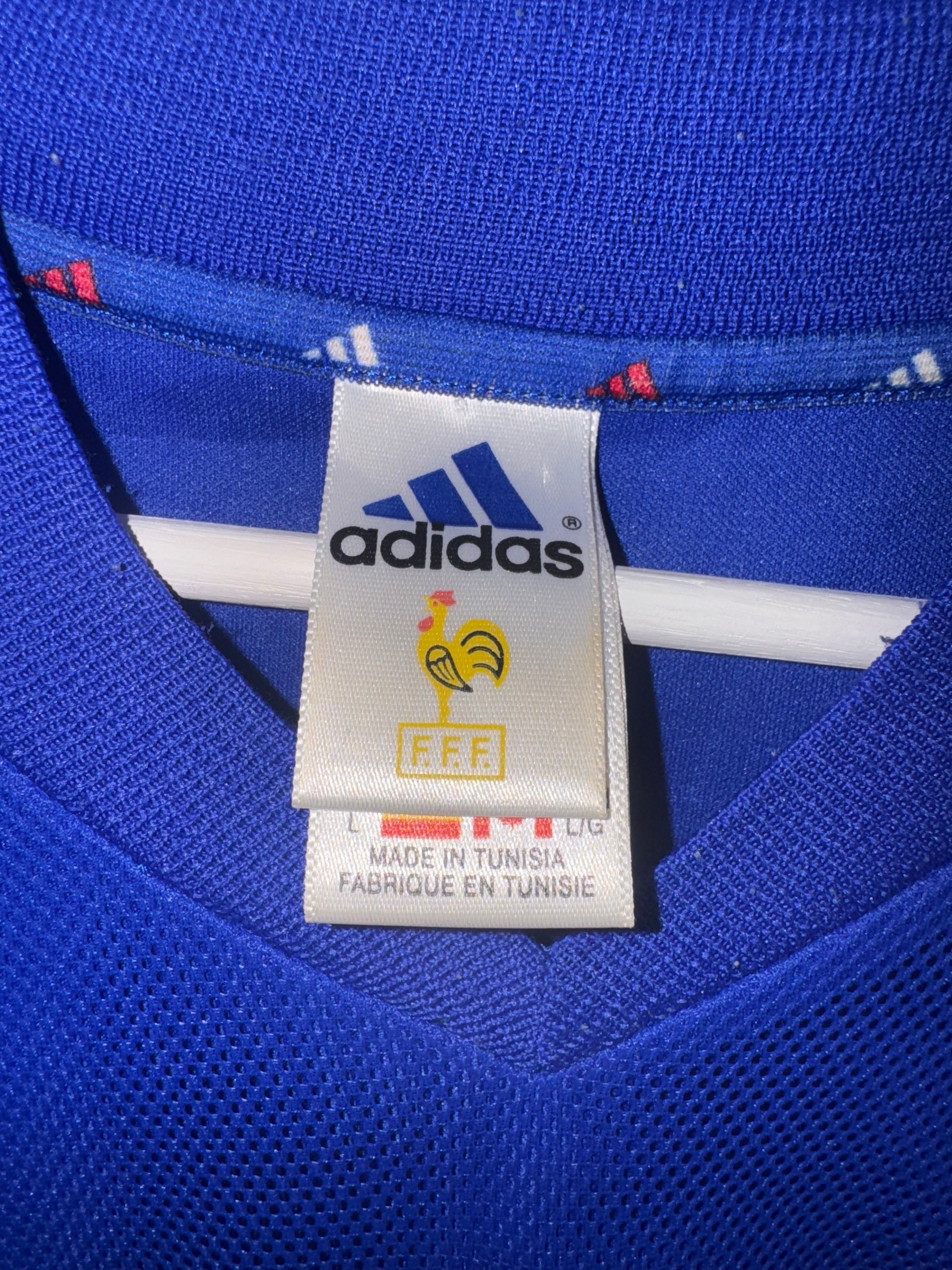 France 2002 Home Shirt *ZIDANE* L (8.5/10)