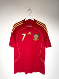 Spain 2008/10 Home Shirt *DAVID VILLA* M
