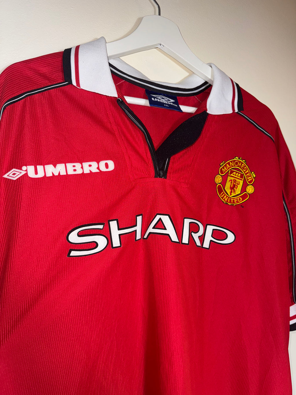 Manchester United 1998/00 Home Shirt XXL (9/10)