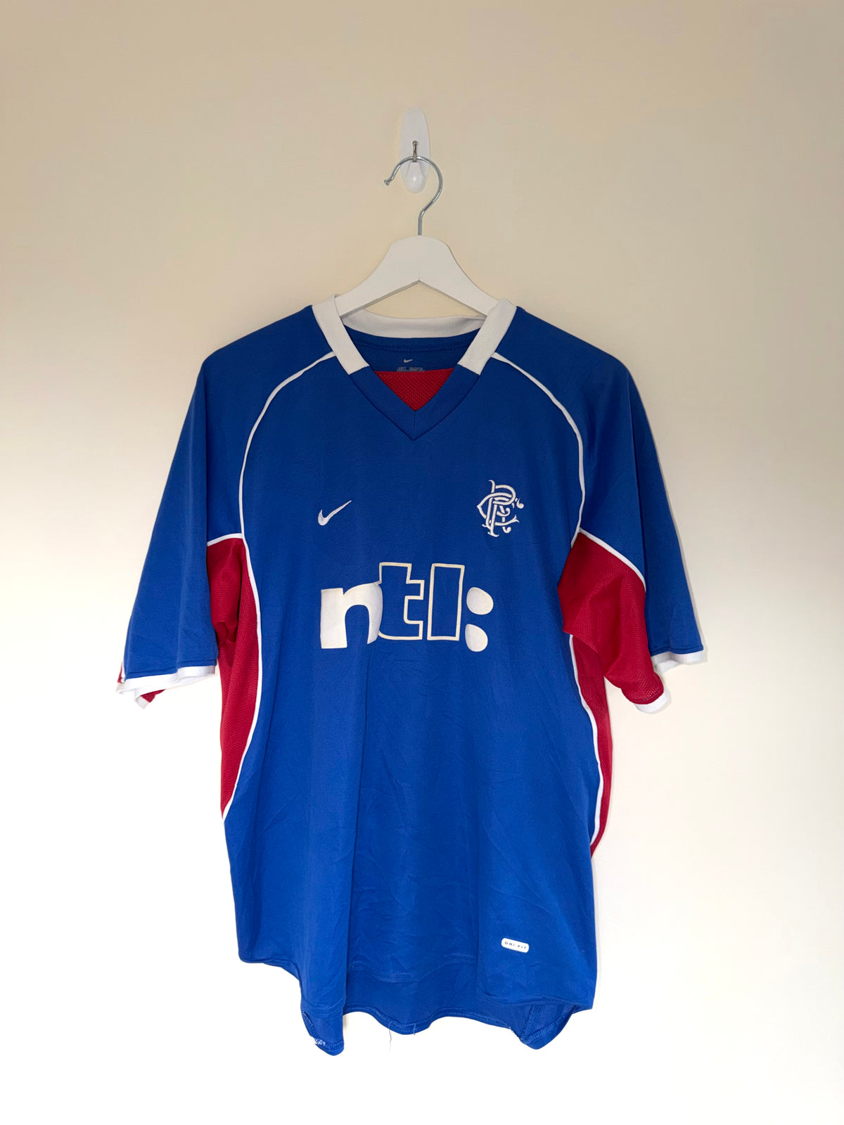 Rangers 2001/02 Home Shirt L (9/10)
