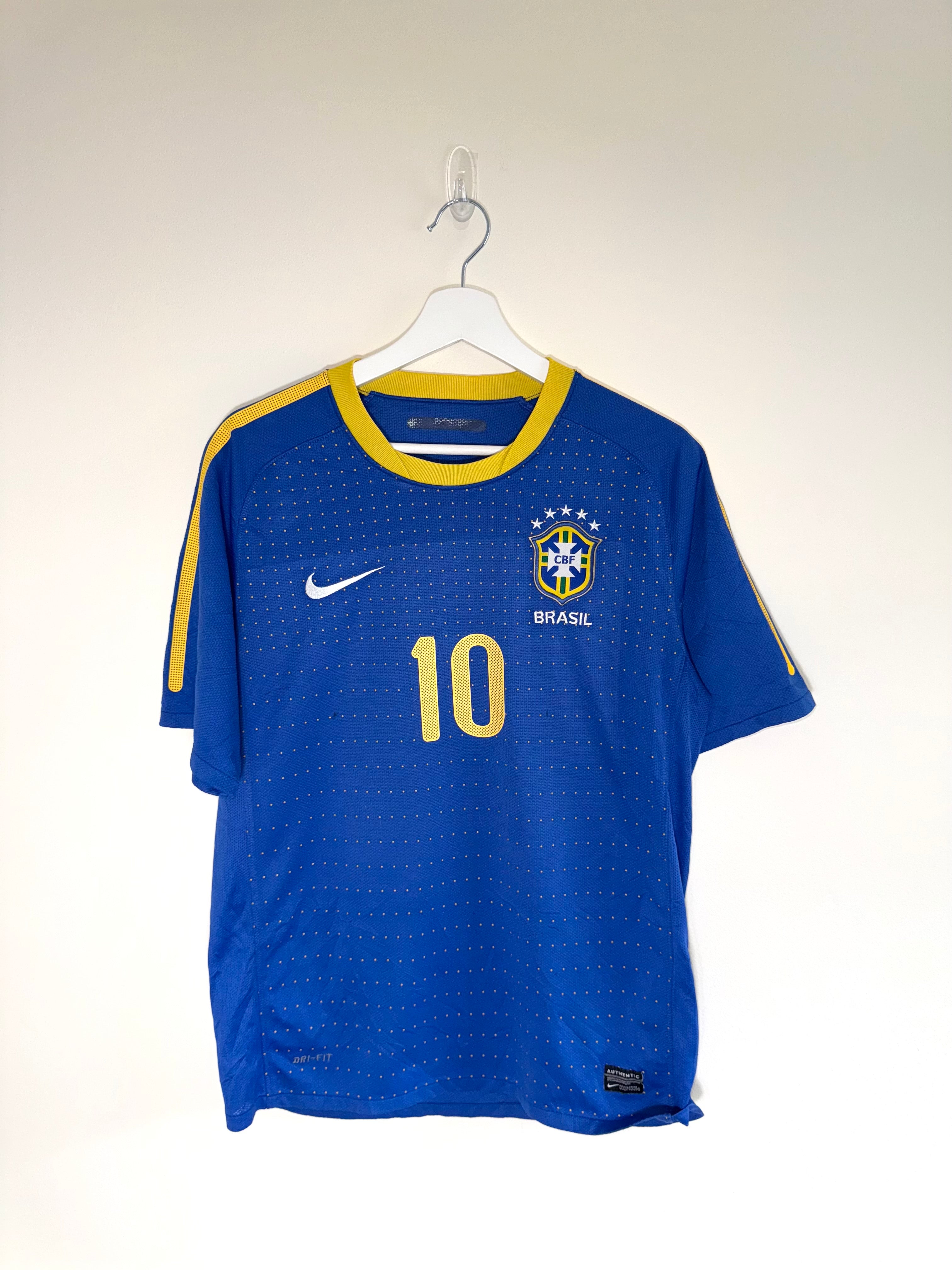 Brazil 2010/12 Away Shirt *RONALDINHO* M (7/10)