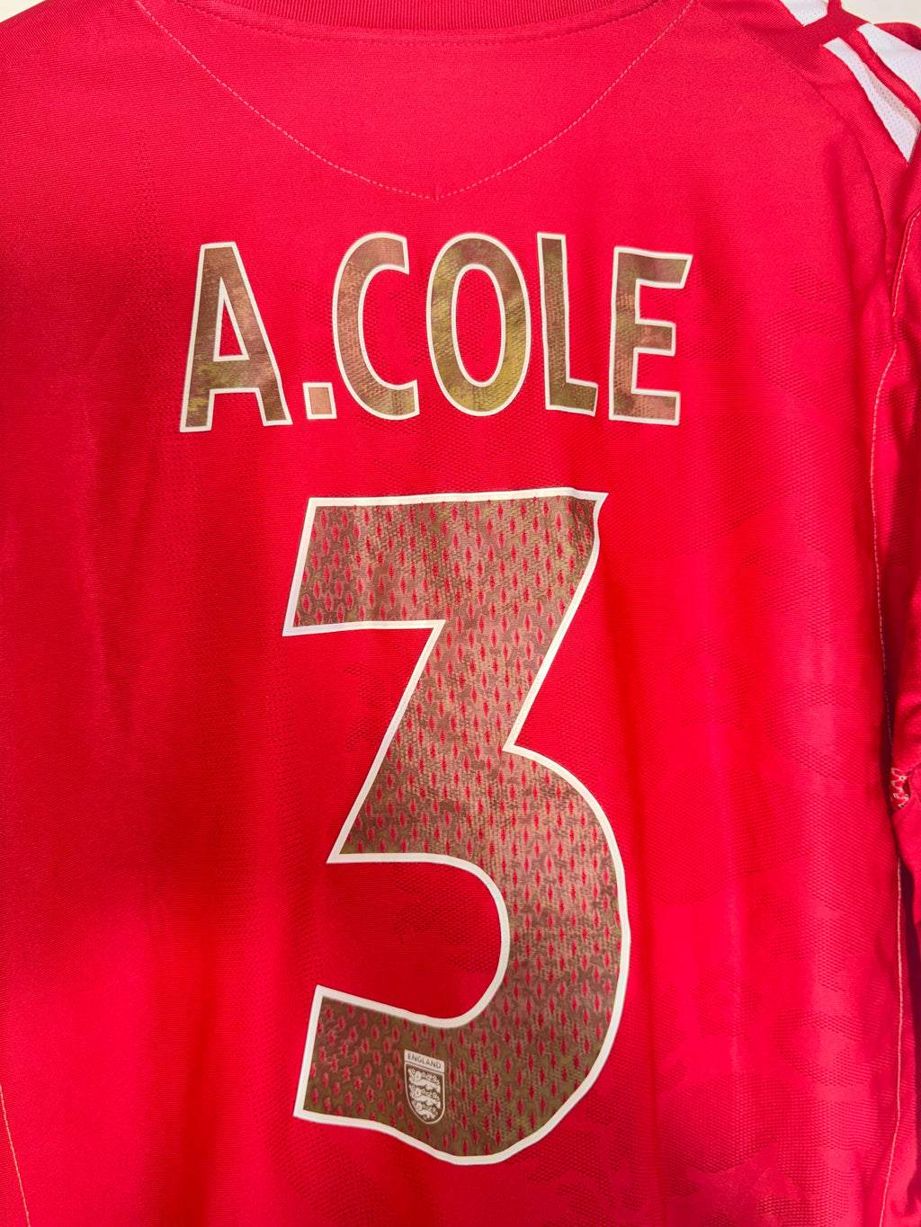 England 2006/08 Home Shirt *COLE* XL