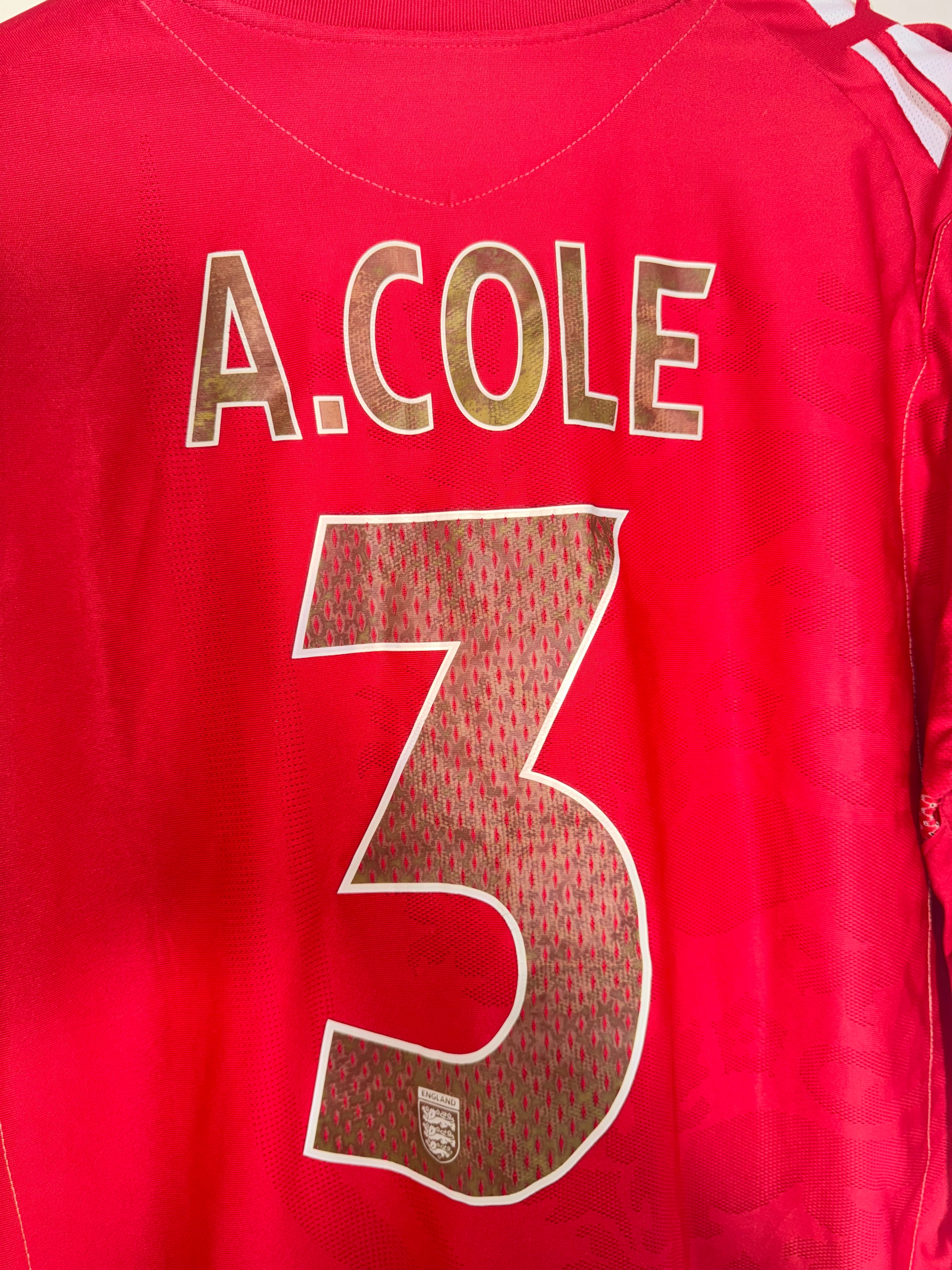 England 2006/08 Home Shirt *COLE* XL