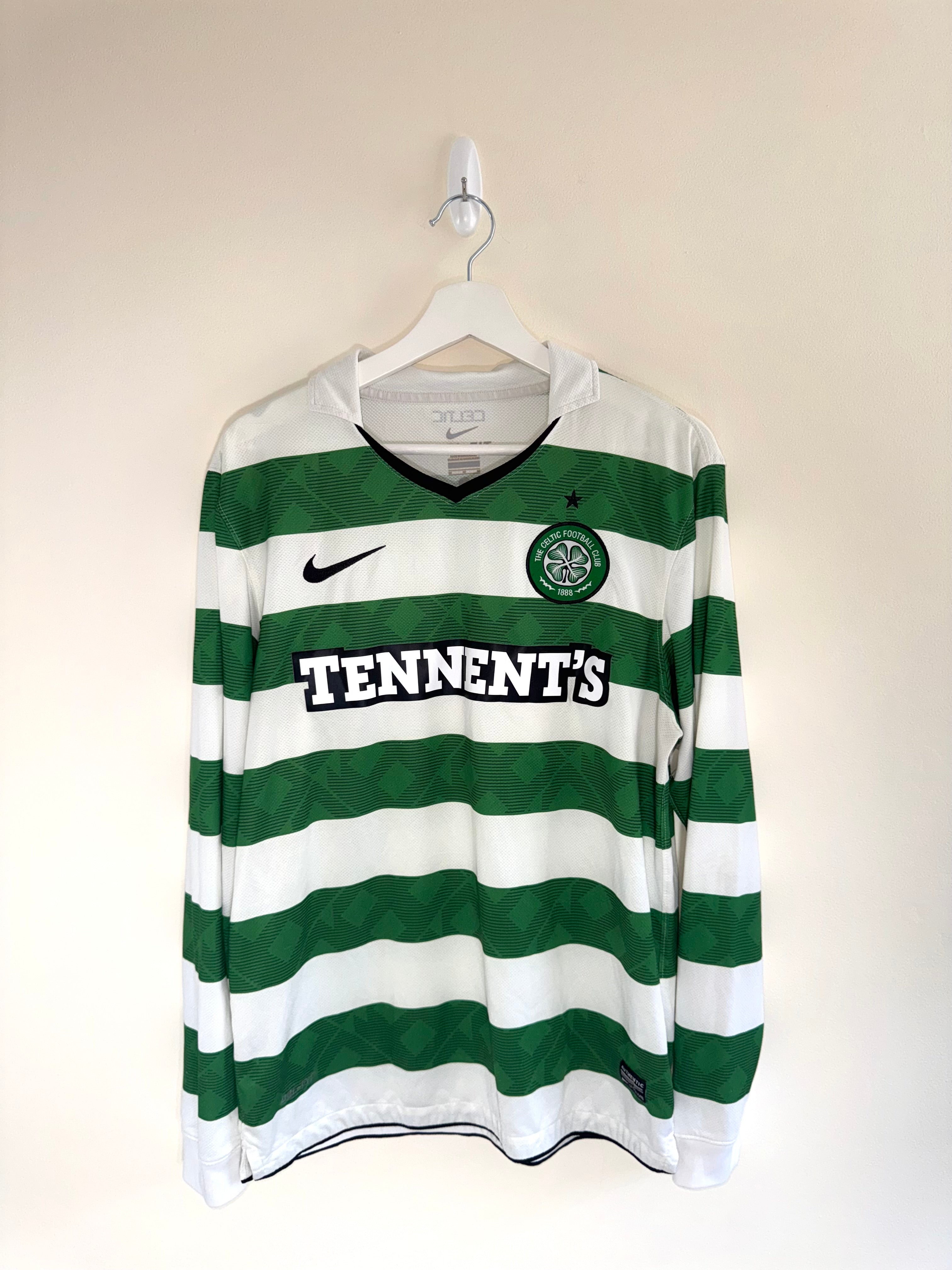 Celtic 2010/11 Home Shirt L/S M (9/10)