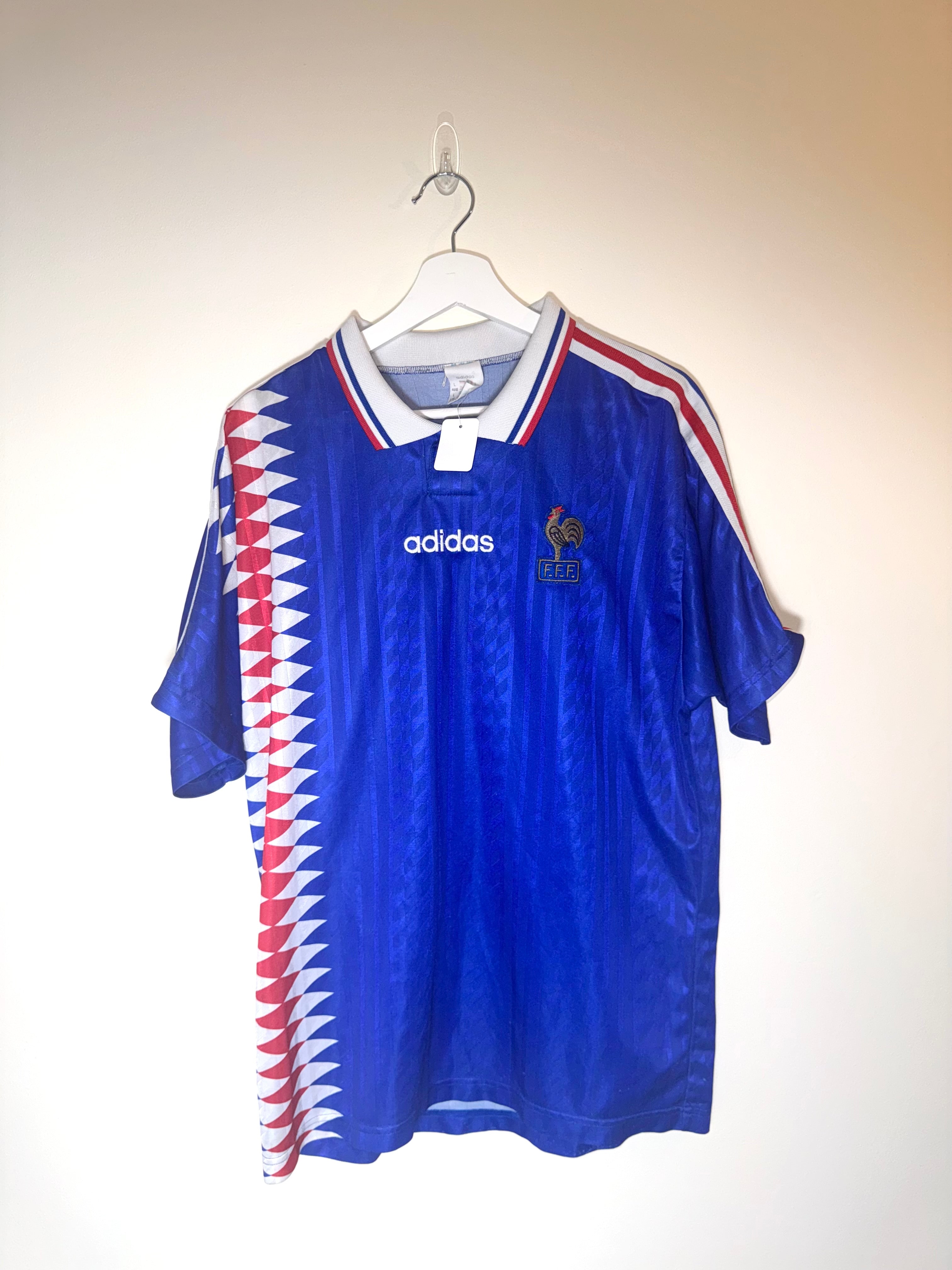 France 1994/96 Home Football Shirt Large