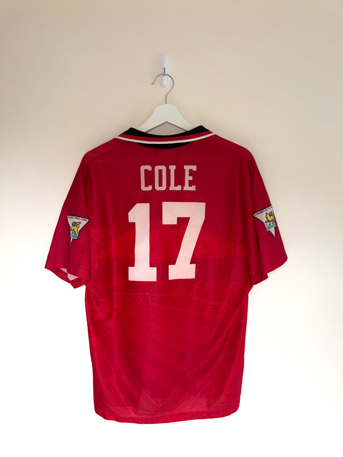 Manchester United 1994/96 Home Shirt *COLE* M (8.5/10)