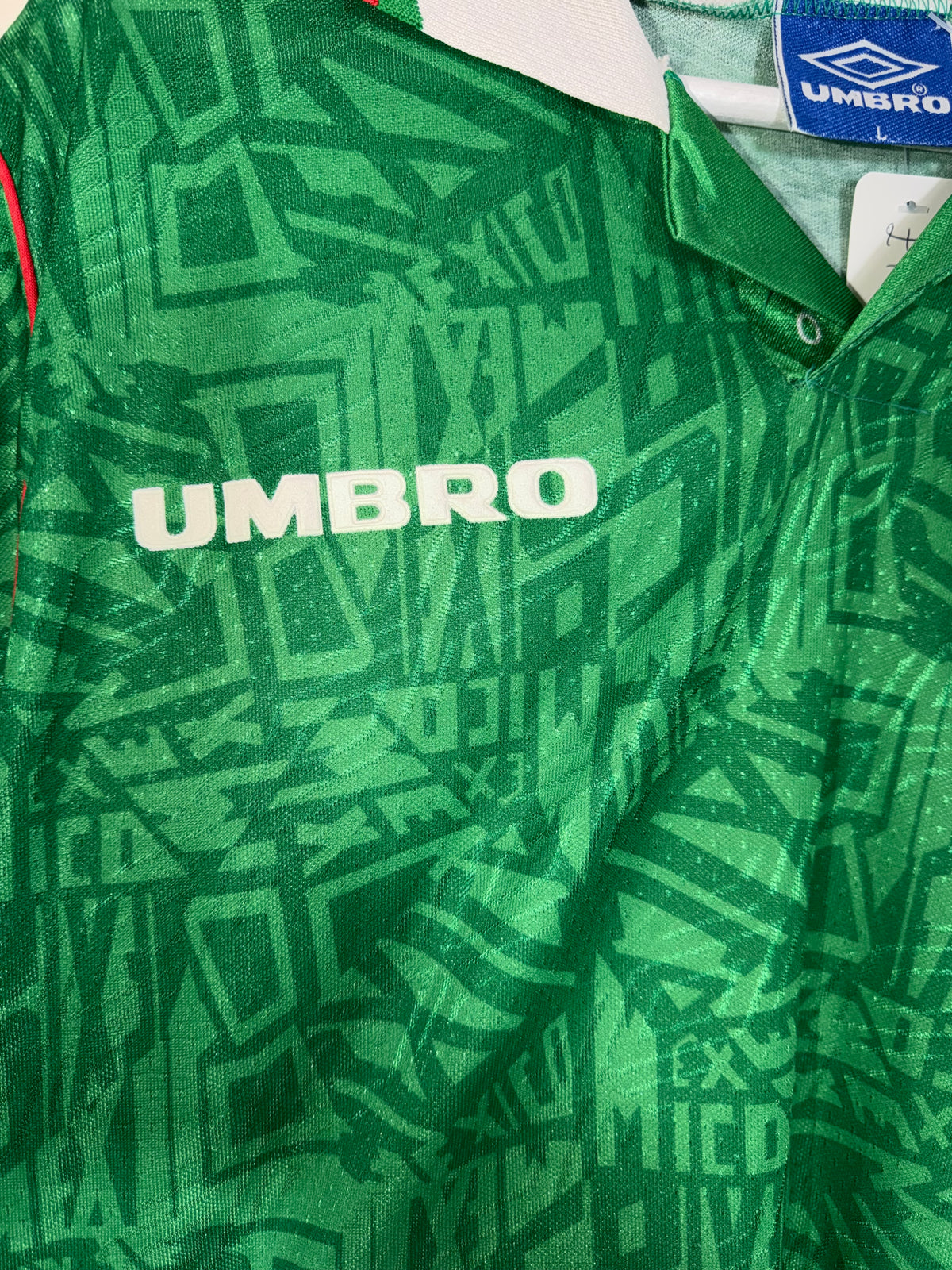 Mexico 1993/95 Home Shirt L (8/10)