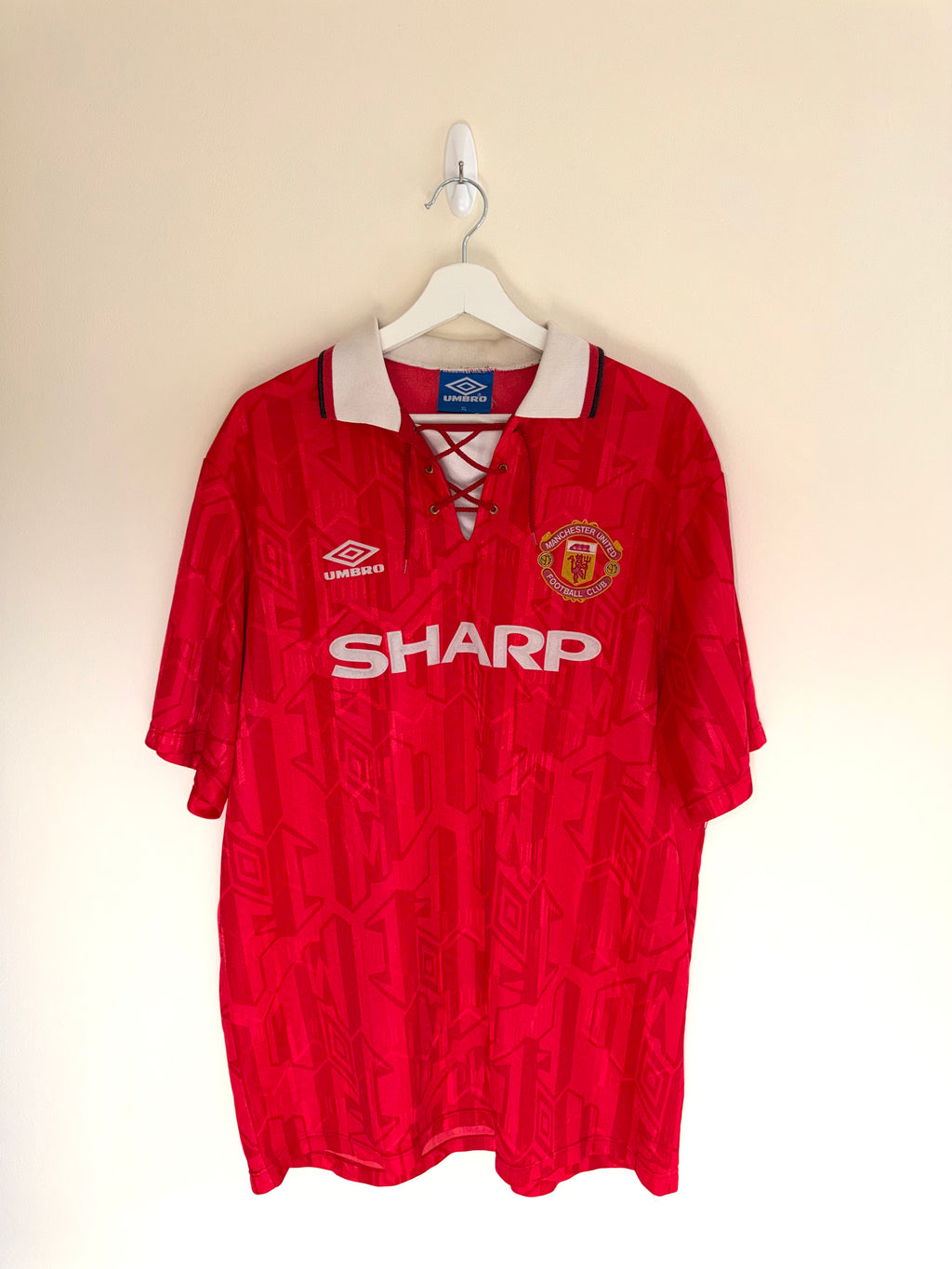 Manchester United 1992/94 Home Shirt XL (8/10)