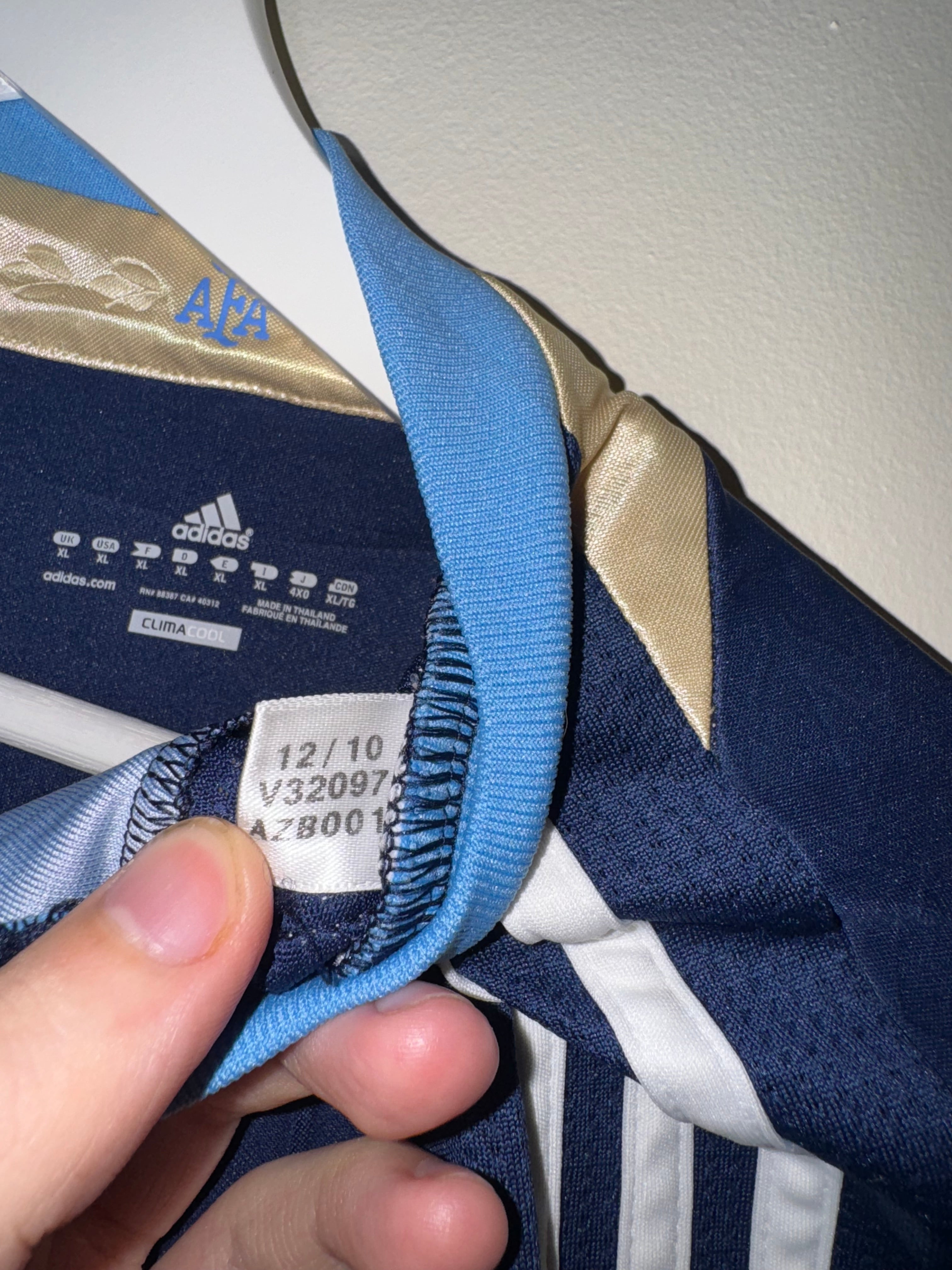 Argentina 2011/13 Away Football Shirt *MESSI* XL (8.5/10)