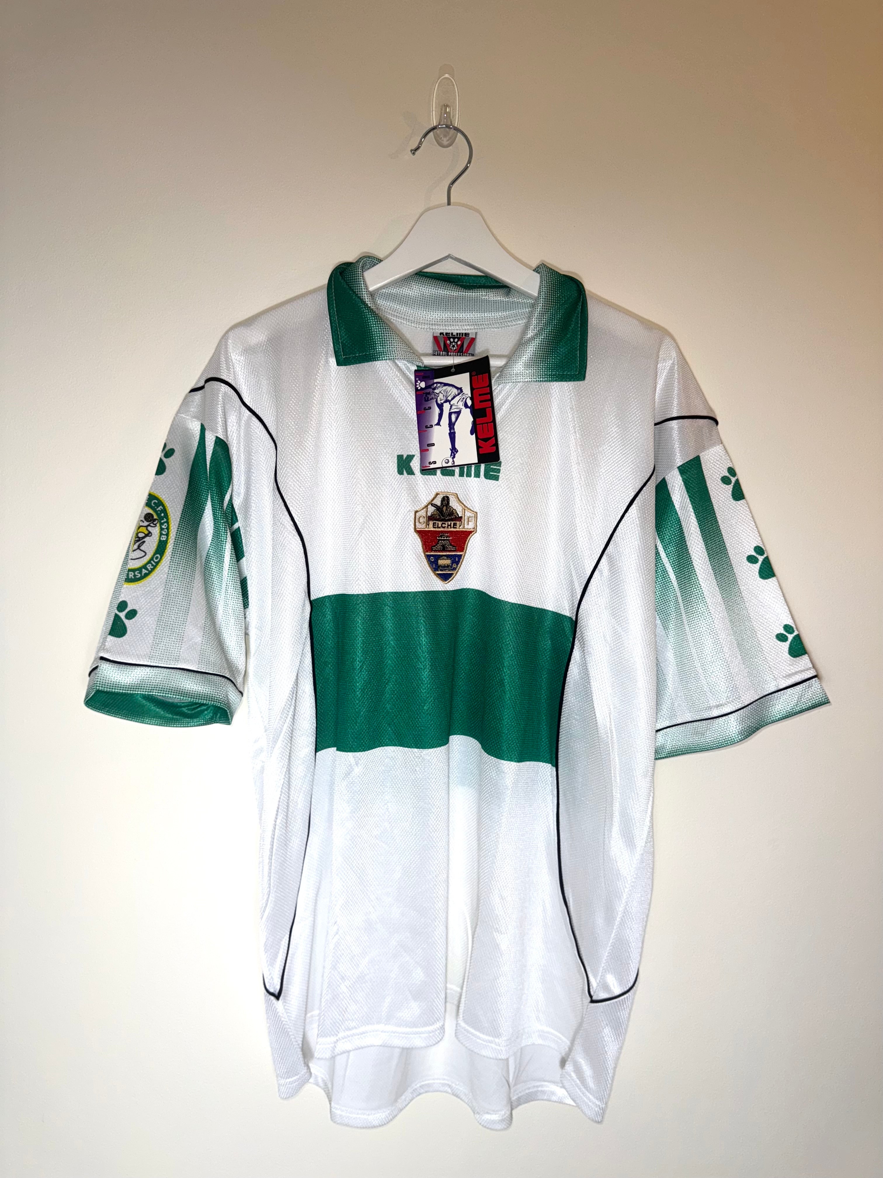 Elche 1997/98 Anniversary Home Shirt BNWT Large (9/10)