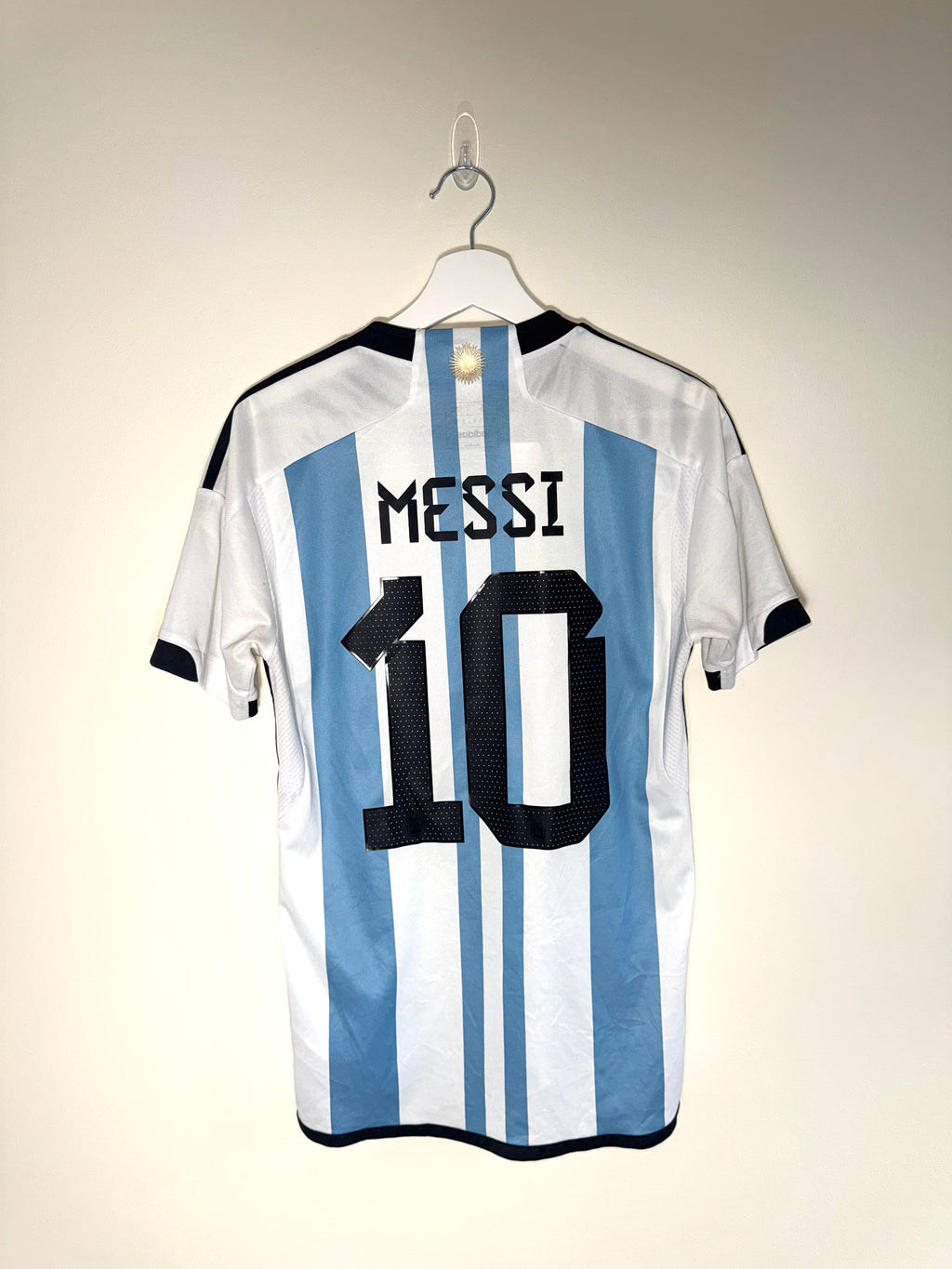 Argentina 2022 World Cup Home Shirt *MESSI* S (8/10)
