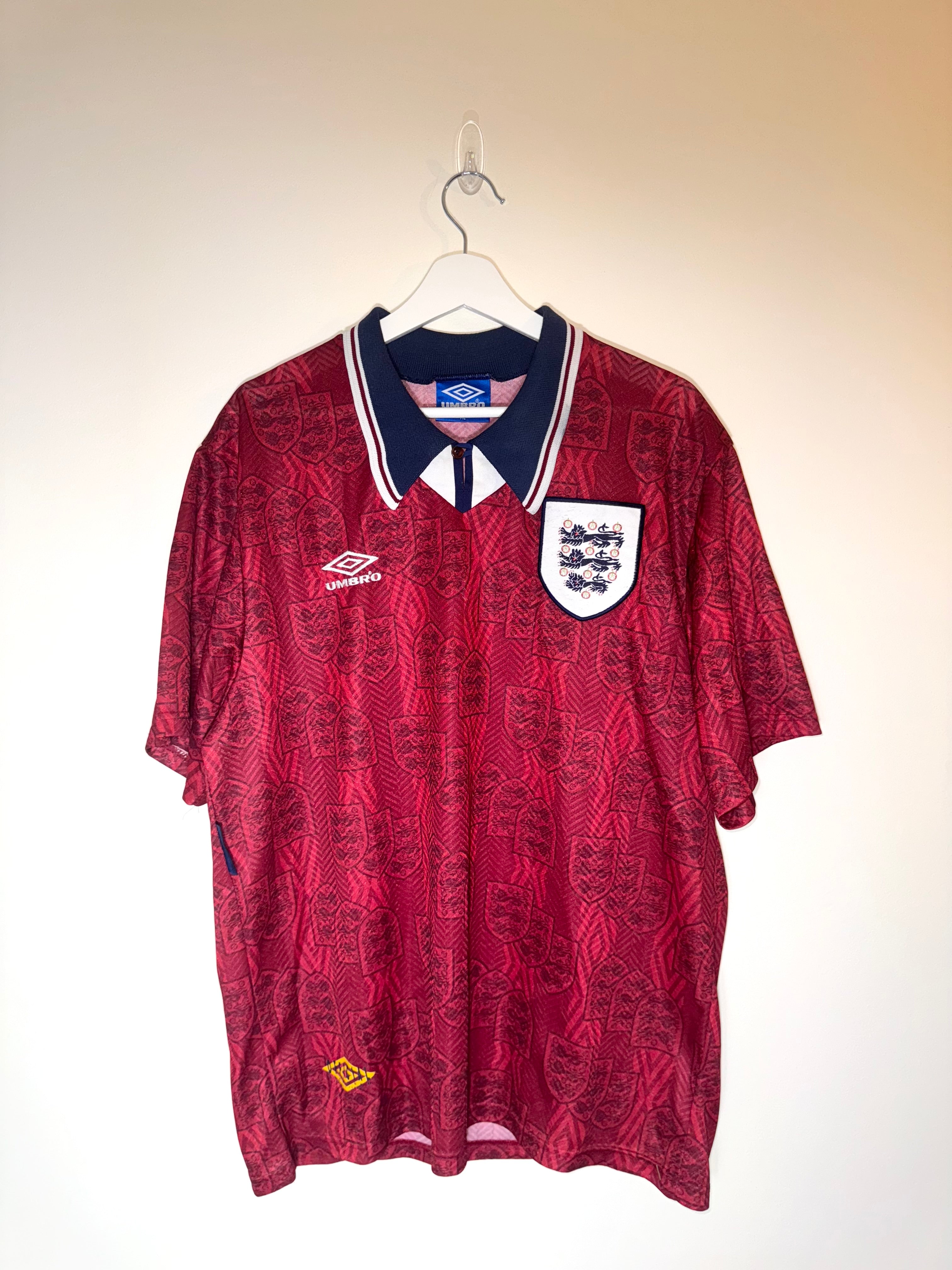 England 1996/98 Away Football Shirt XL (6.5/10)