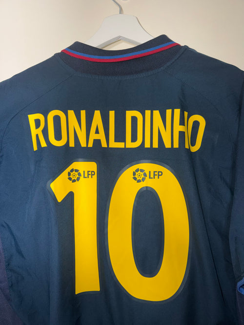 Barcelona 2002/03 Away Football Shirt *RONALDINHO* Large (8/10)