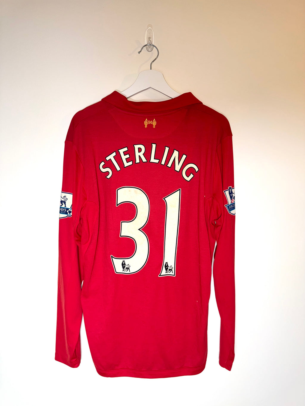 Liverpool 2012/13 Home Football Shirt *STERLING* L (7/10)