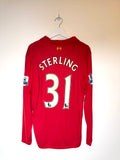 Liverpool 2012/13 Home Football Shirt *STERLING* L (7/10)